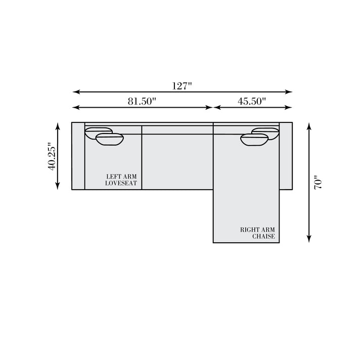 Nest Leather Sectional Right