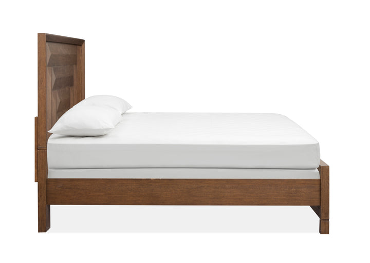 Callisto Bourbon Brown King Panel Bed - B6396-64