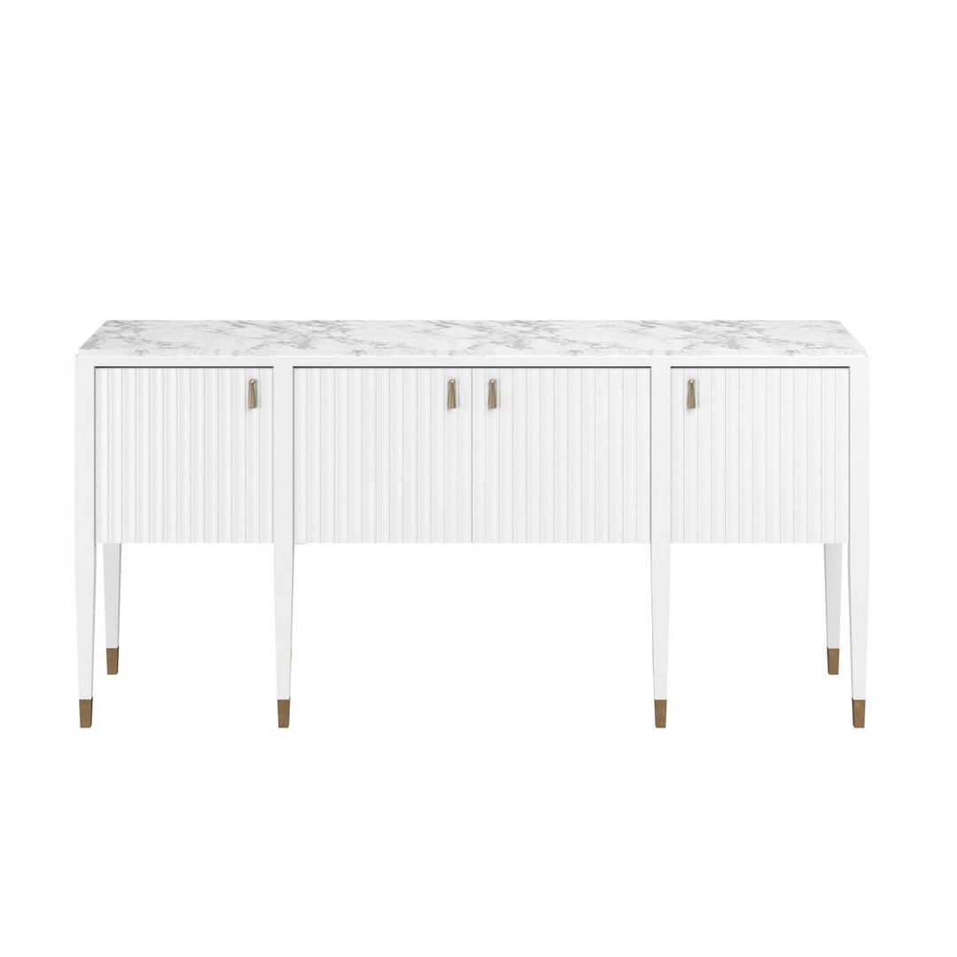 Eave Sideboard/stone top-Uplft White