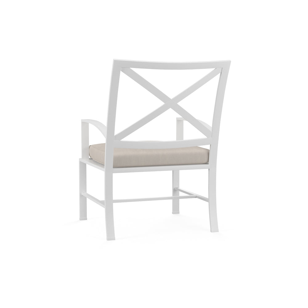 American Home Furniture | Sunset West - Bristol Dining Chair in Canvas Flax w/ Self Welt