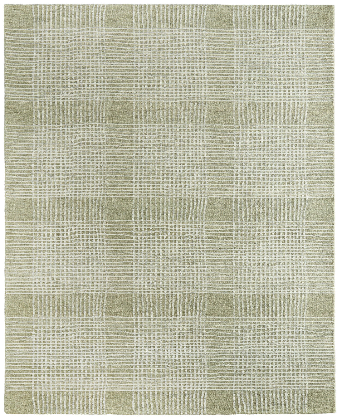 Rectangle/5' x 8'/Green/Ivory