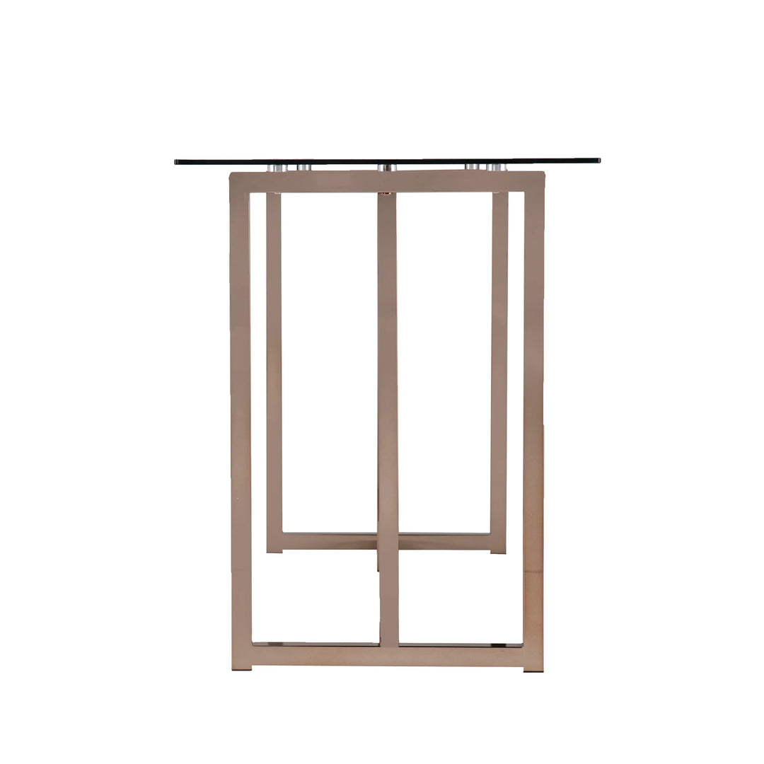 Holly & Martin Haxor Writing Desk - Midcentury Modern Style - Champagne - AmericanHomeFurniture