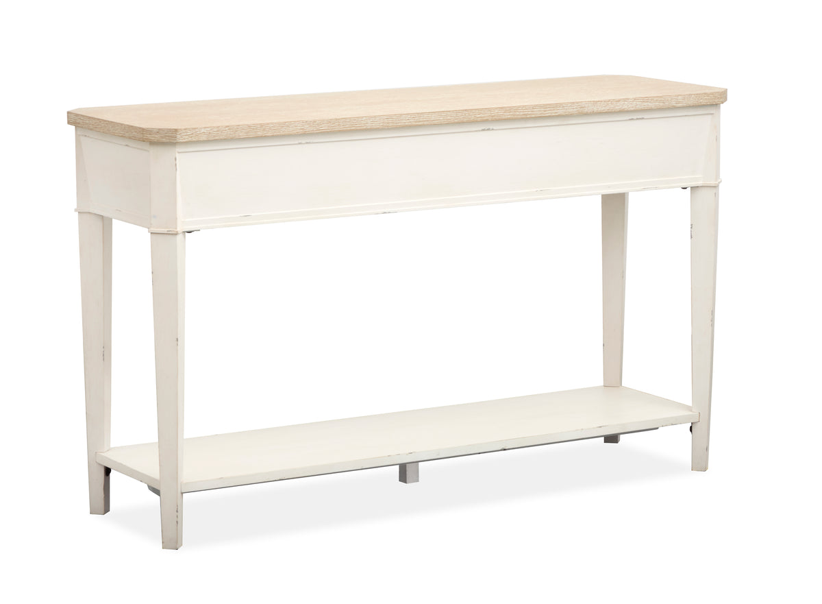 Echo Isles Sea Pearl And Driftwood Rectangular Sofa Table - T6310-73