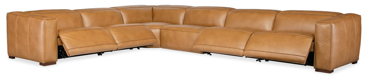 American Home Furniture | Hooker Furniture - Fresco 6 Seat Power Recline Sectional 4-PWR