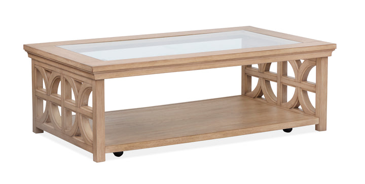 Coventry Honey Wheat Rectangular Shelf Cocktail Table - T6480-42