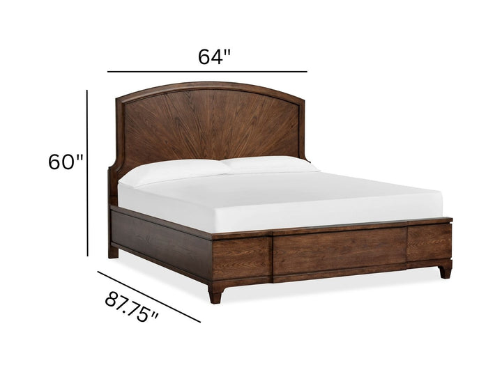 Sugar Mill Spiced Rum Queen Panel Bed - B5832-54