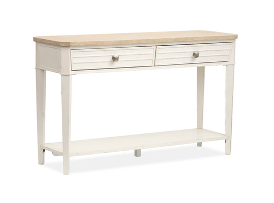 Echo Isles Sea Pearl And Driftwood Rectangular Sofa Table - T6310-73