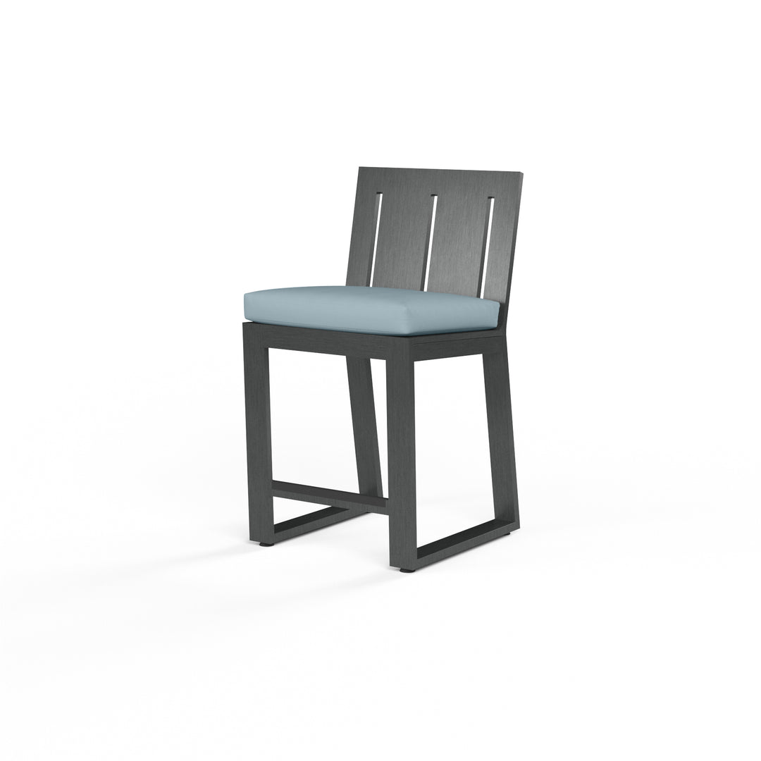 Redondo Counter Stool in Canvas Skyline, No Welt