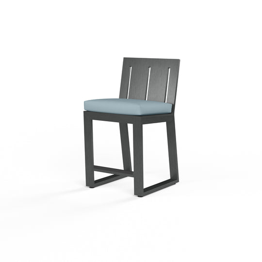 Redondo Counter Stool in Canvas Skyline, No Welt