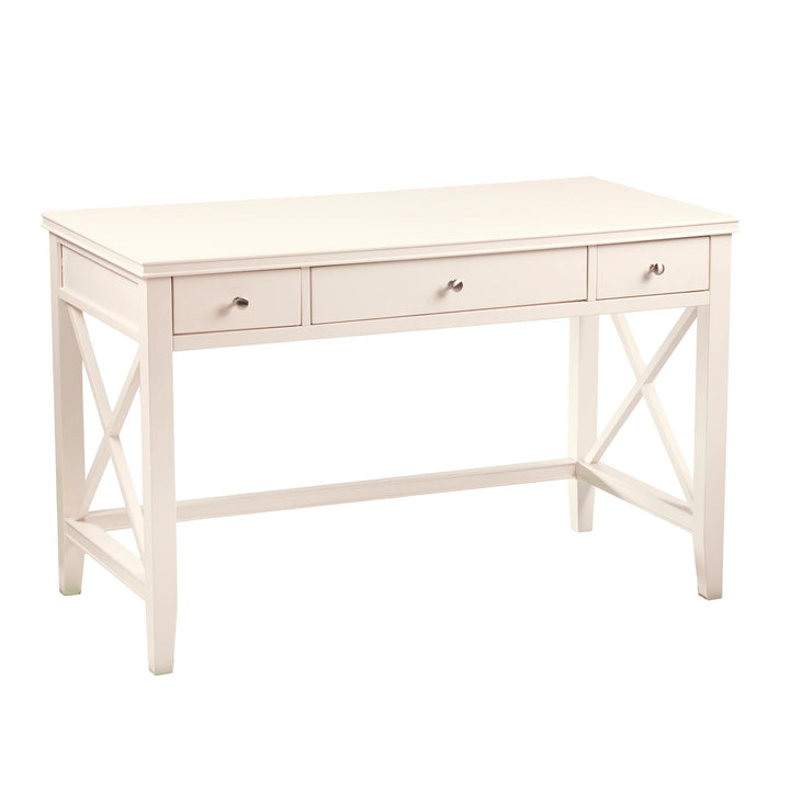 Larksmill Writing Desk - Modern Farmhouse Style - Off-White - AmericanHomeFurniture