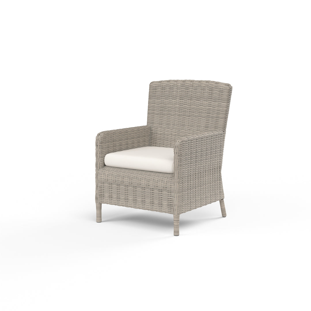 American Home Furniture | Sunset West - Manhattan Dining Chair in Linen Canvas w/ Self Welt