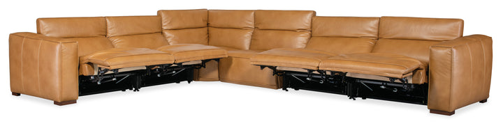 American Home Furniture | Hooker Furniture - Fresco 6 Seat Power Recline Sectional 4-PWR