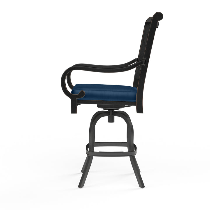 Monterey Barstool in Spectrum Indigo w/ Self Welt