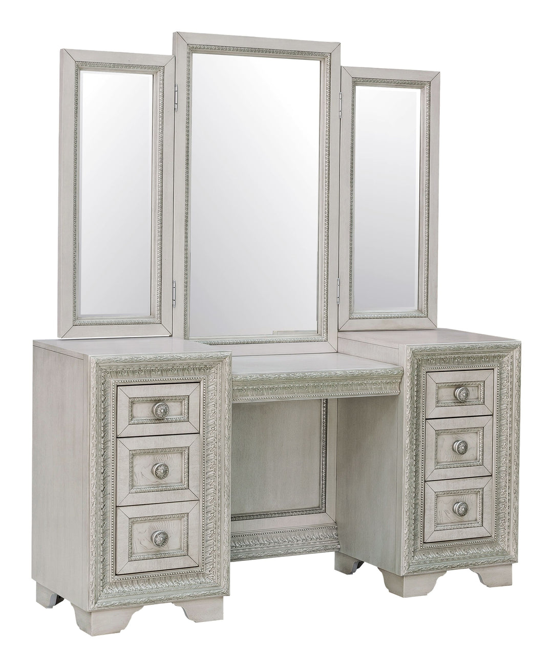 Camila Creamy White Vanity With Mirror - P269-BR-K11