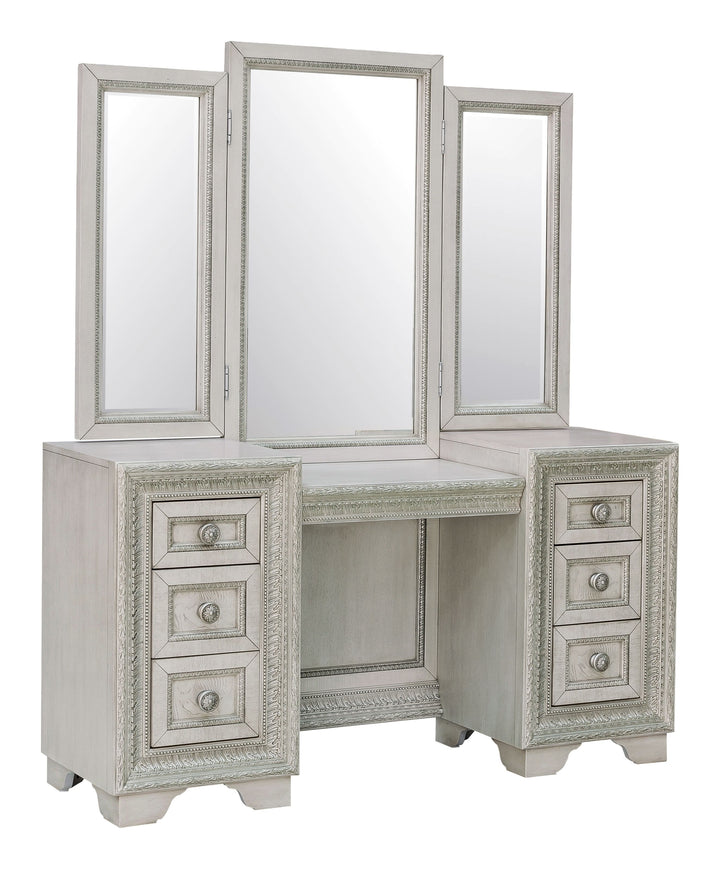 Camila Creamy White Vanity With Mirror - P269-BR-K11