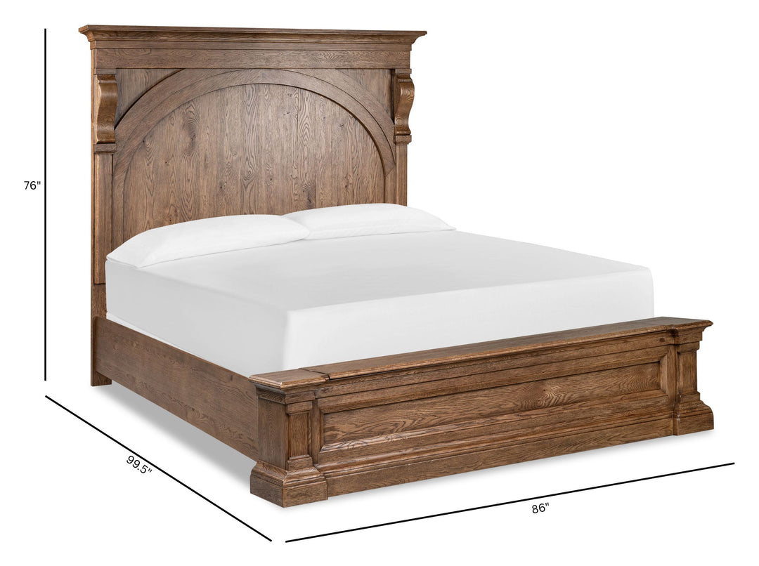 Gallant Grove Brown King Panel Storage Bed - BP444-184KG