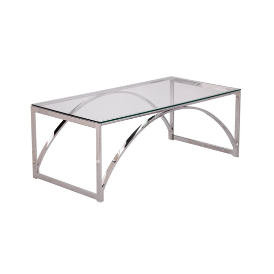 SEI Furniture Stevenly Glass-Top Cocktail Table COFFEE TABLES