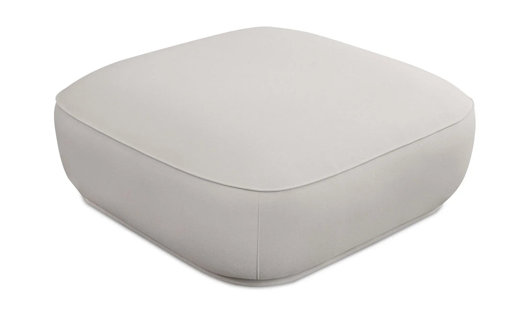 Marion Square Ottoman White - AmericanHomeFurniture