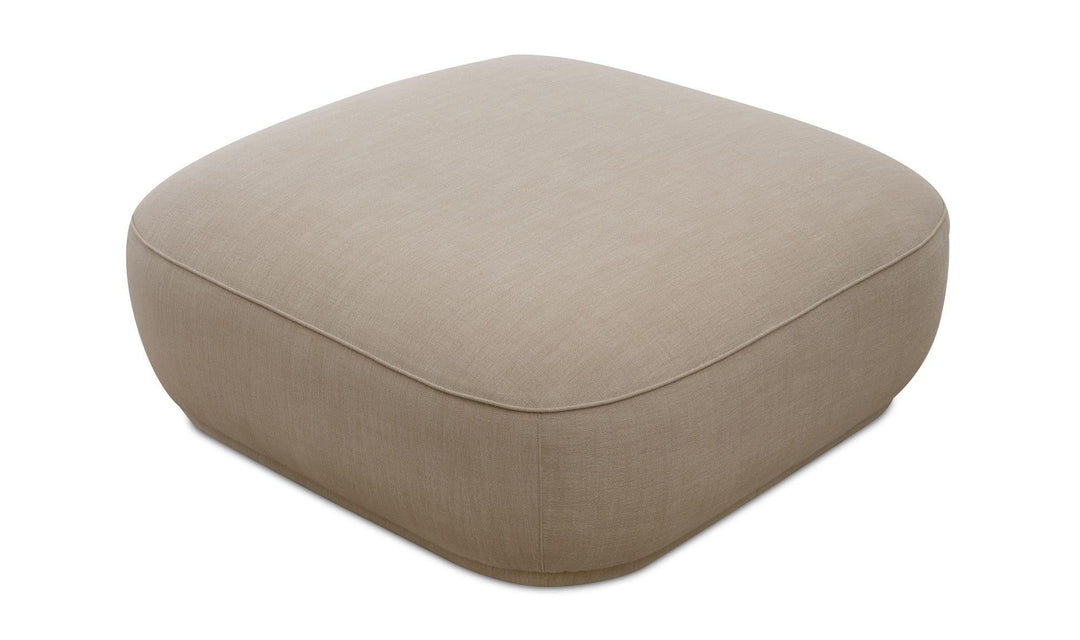 Marion Square Ottoman Beige - AmericanHomeFurniture