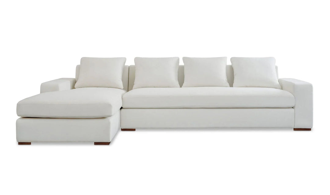 Thomas Left Sectional Ivory - AmericanHomeFurniture