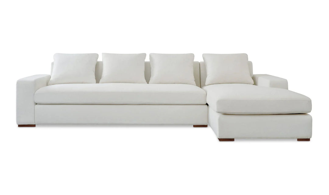 Thomas Right Sectional Ivory - AmericanHomeFurniture
