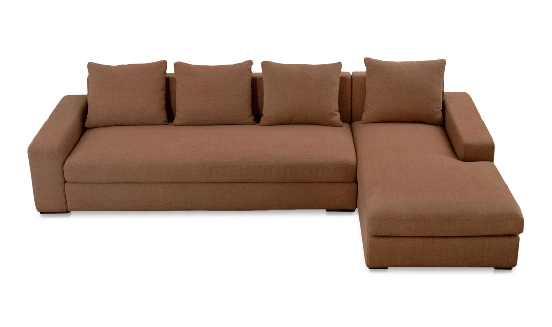 Thomas Right Sectional Rust - AmericanHomeFurniture