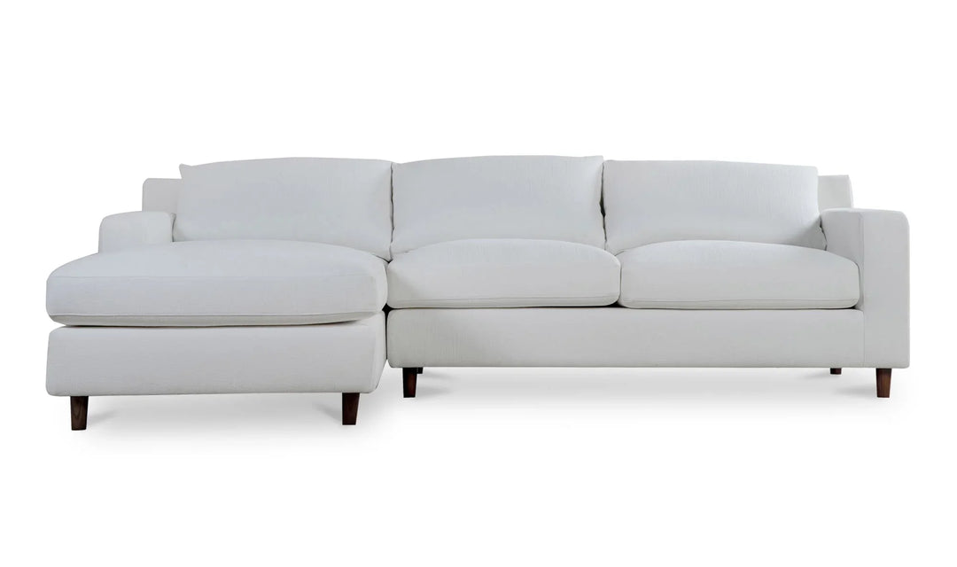 Hutton Left Sectional White - AmericanHomeFurniture