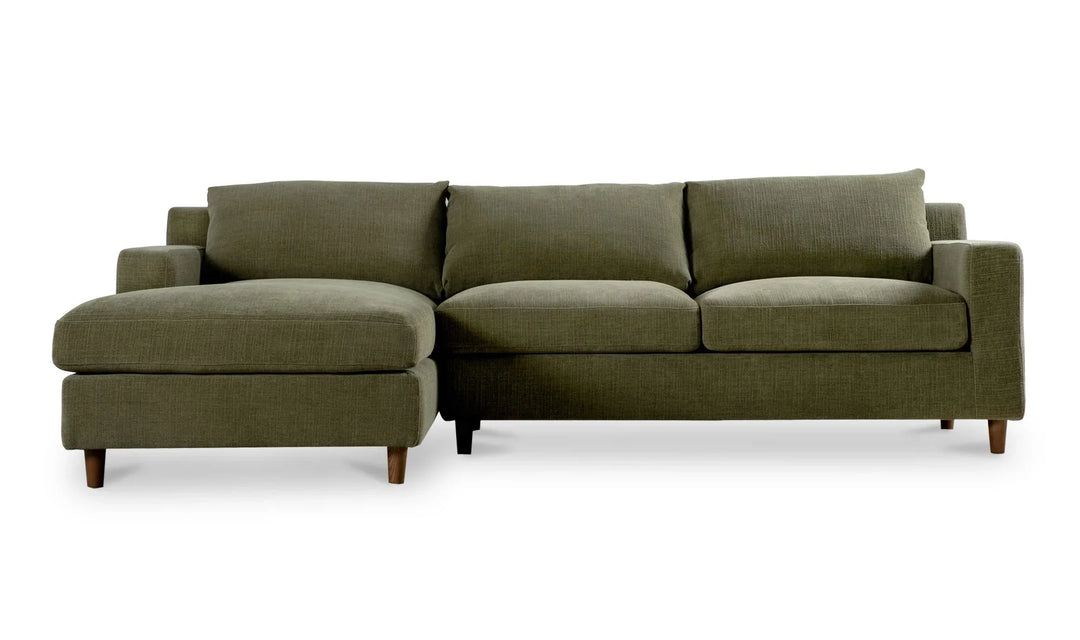 Hutton Left Sectional Olive - AmericanHomeFurniture