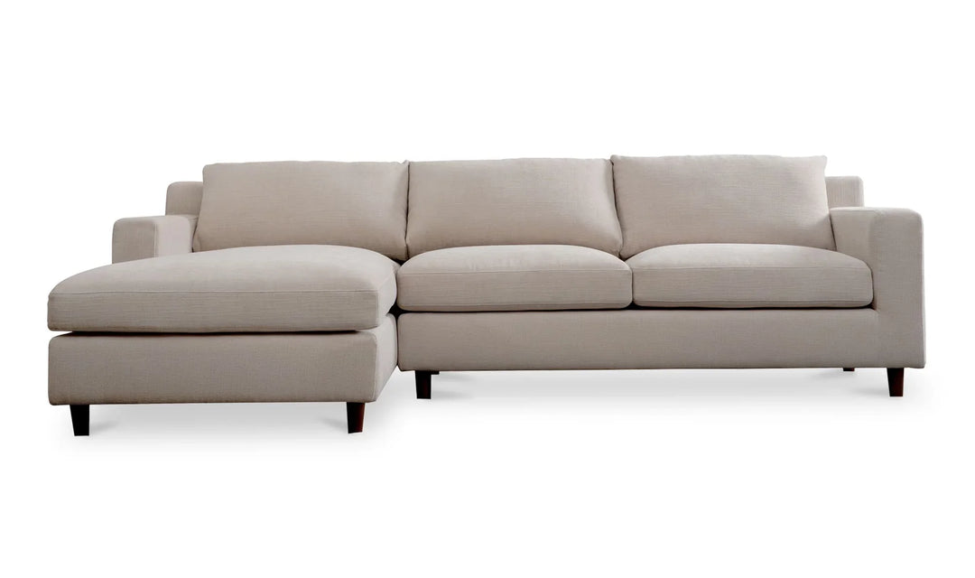 Hutton Left Sectional Beige - AmericanHomeFurniture