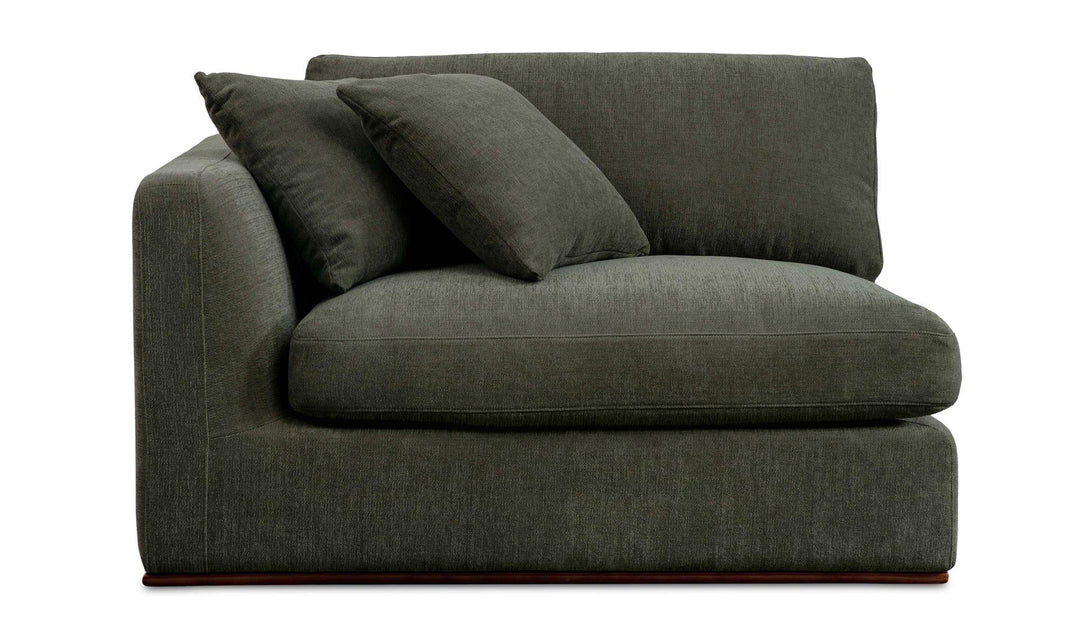 Rue Left Arm Facing Chair Deep Green - AmericanHomeFurniture