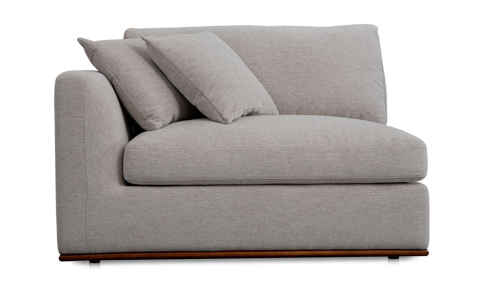 Moe's Home Collection - Rue Left Arm Facing Chair Flecked Grey - MO-1007-29 | American Home Furniture
