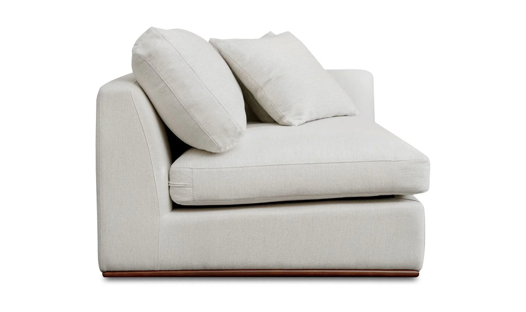 Rue Right Arm Facing Chair Off White - AmericanHomeFurniture