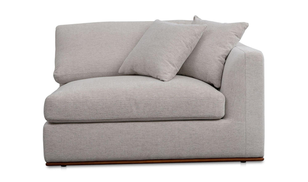 Rue Right Arm Facing Chair Flecked Grey - AmericanHomeFurniture