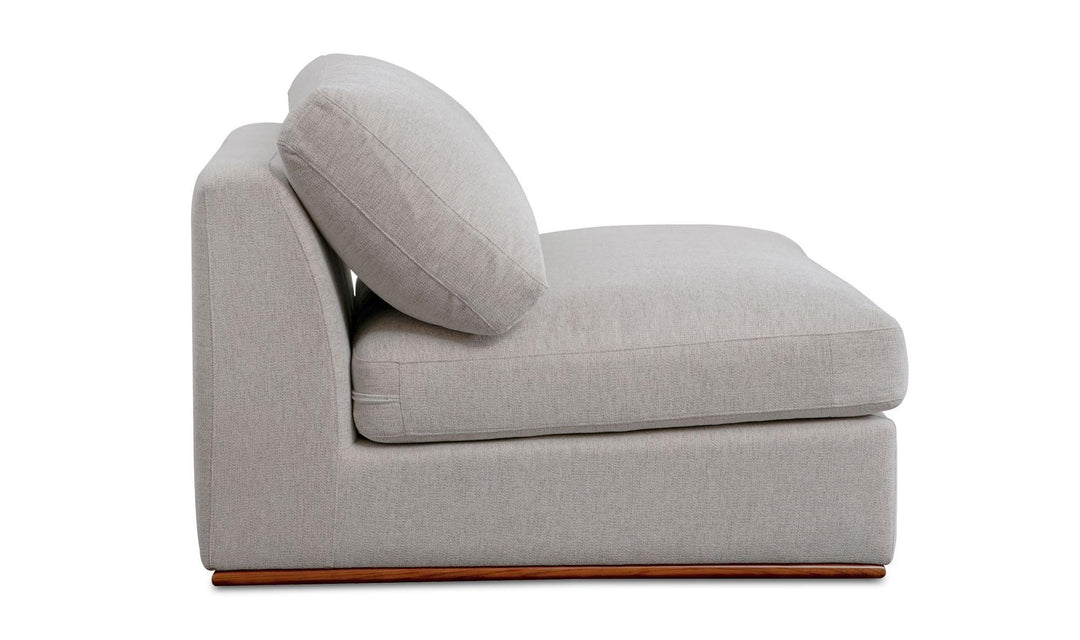 Rue Slipper Chair Flecked Grey - AmericanHomeFurniture