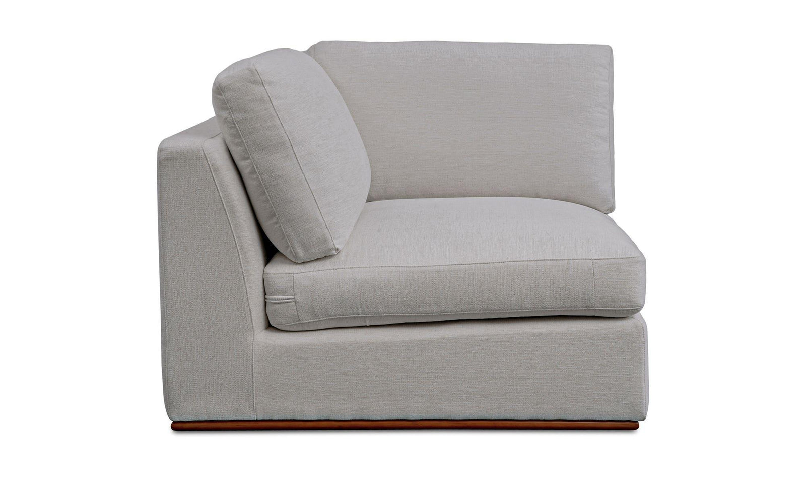 Moe's Home Collection - Rue Corner Chair Flecked Grey - MO-1010-29 | American Home Furniture