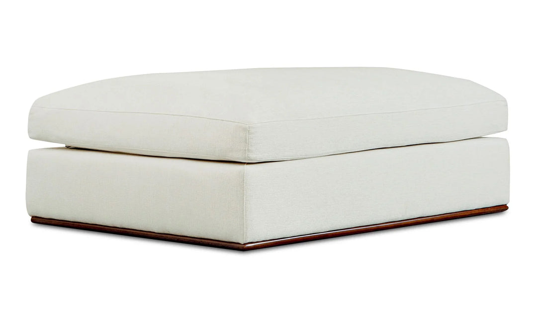 Rue Ottoman Off White - AmericanHomeFurniture