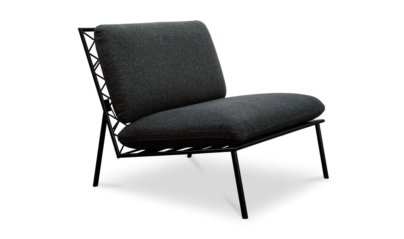 Moe's Home Collection - Salma Outdoor Accent Chair Speckled Charcoal - MO-1012-07 | American Home Furniture