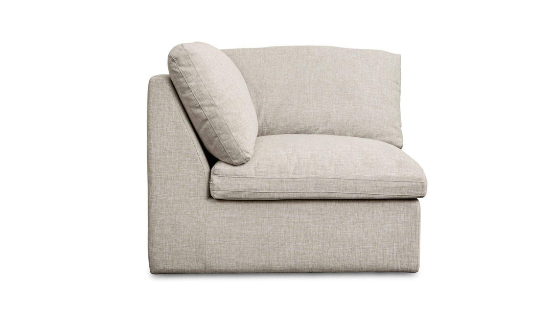 Miles Outdoor Corner Speckled Light Grey - AmericanHomeFurniture