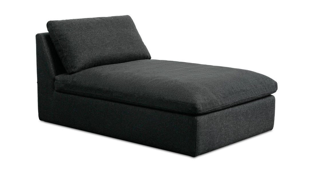 Miles Outdoor Chaise Speckled Charcoal - AmericanHomeFurniture