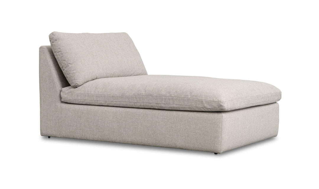 Miles Outdoor Chaise Speckled Light Grey - AmericanHomeFurniture