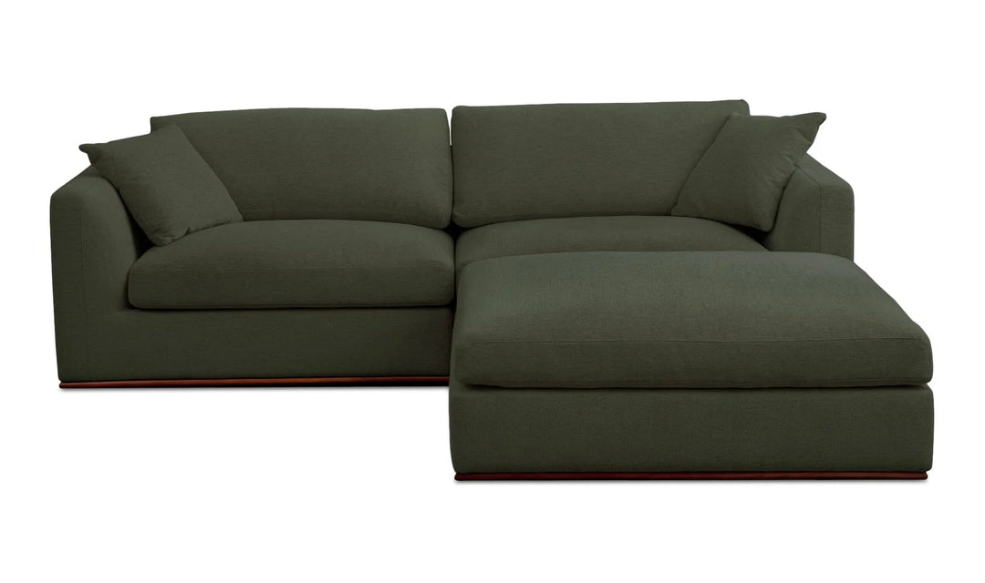 Rue Nook Modular Sectional Dark Green - AmericanHomeFurniture