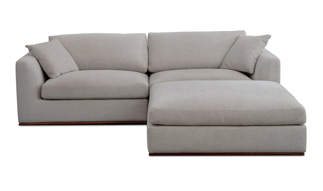 Rue Nook Modular Sectional Flecked Grey - AmericanHomeFurniture