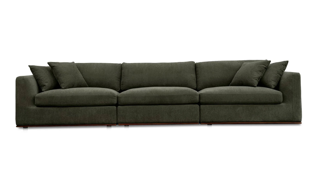 Rue Modular Sofa Dark Green - AmericanHomeFurniture
