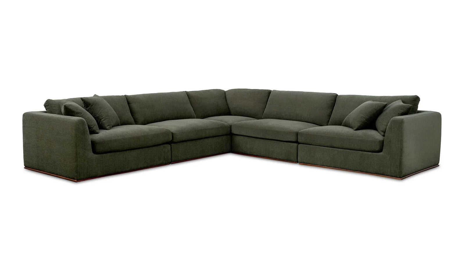 Moe's Home Collection - Rue Classic L Modular Sectional Dark Green - MO-1020-27 | American Home Furniture