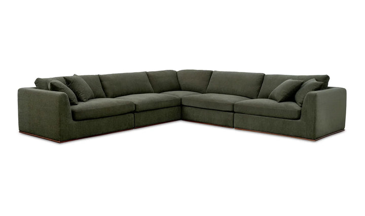 Moe's Home Collection - Rue Classic L Modular Sectional Dark Green - MO-1020-27 | American Home Furniture