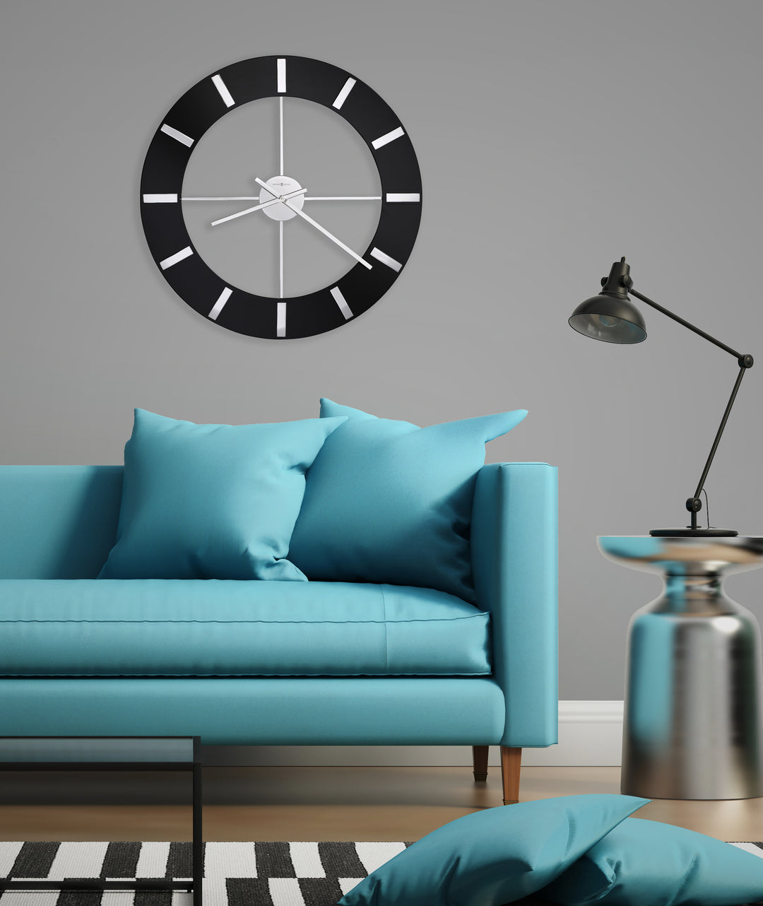 American Home Furniture | Howard Miller - Onyx Wall Clock