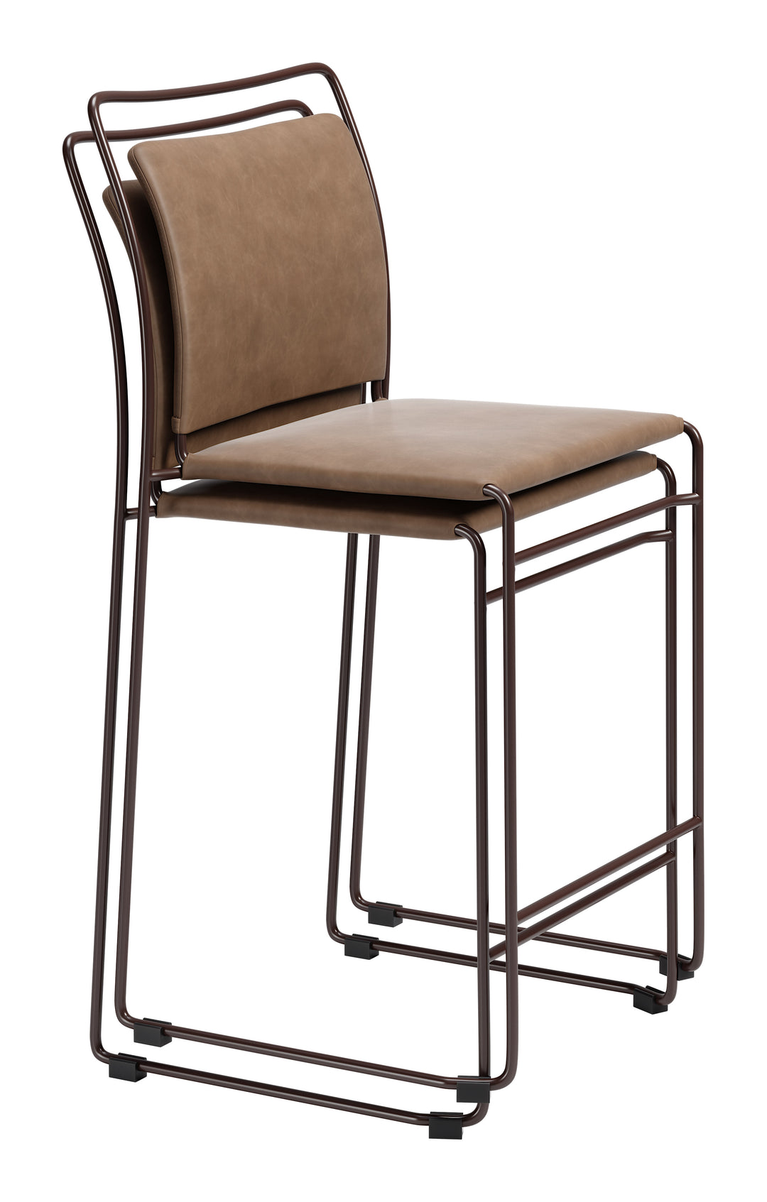 Verbena Counter Stool (Set of 2) Brown