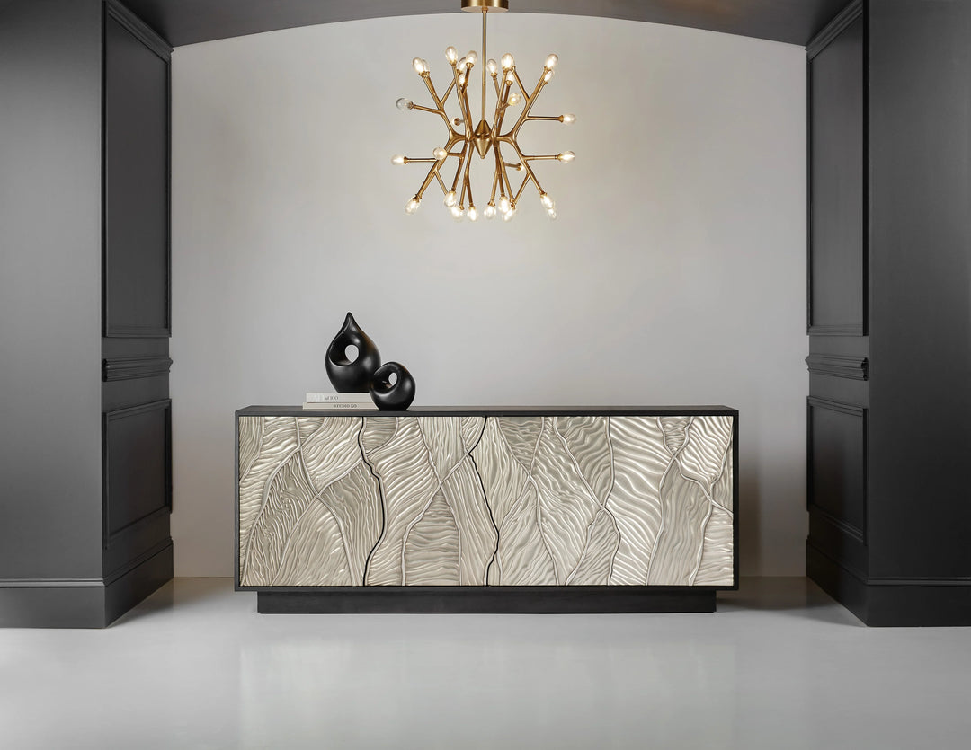 American Home Furniture Hooker Furniture Melange Summit Gorge Entertainment Console