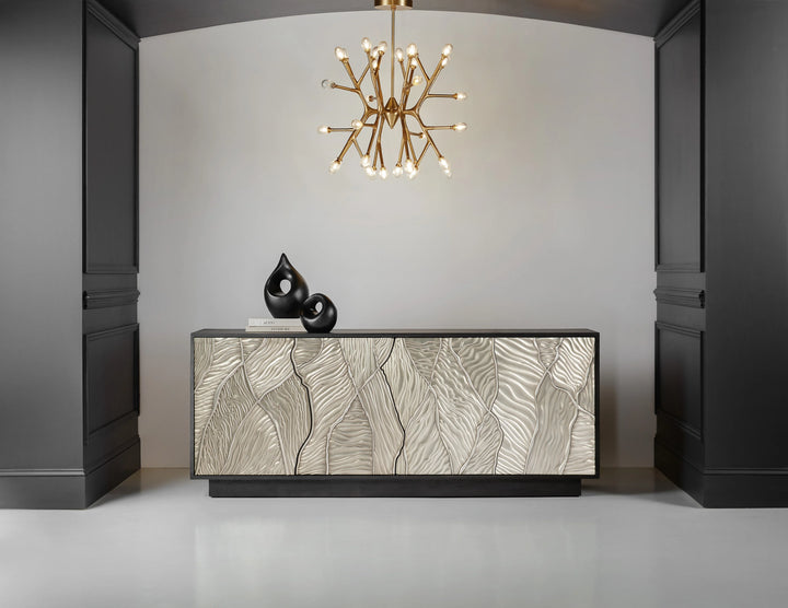 American Home Furniture Hooker Furniture Melange Summit Gorge Entertainment Console