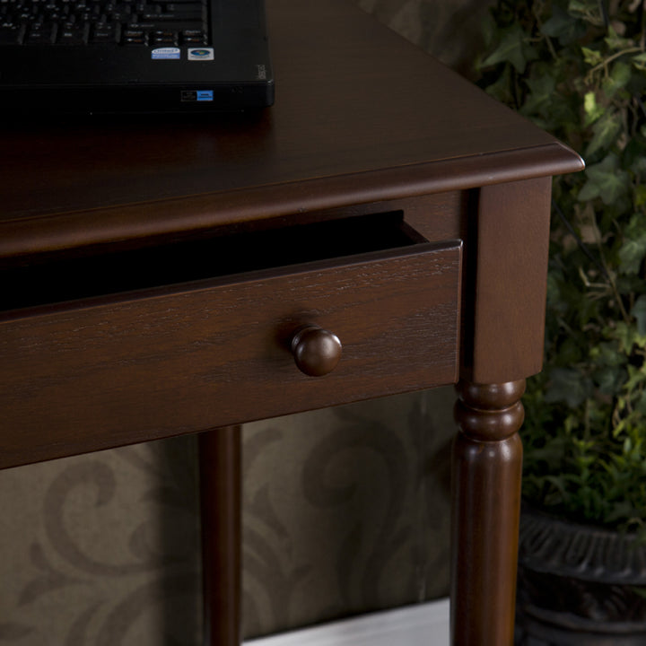 American Home Furniture | SEI Furniture - Writing 2-Drawer Desk - Espresso